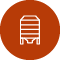 orange icon - grain silo