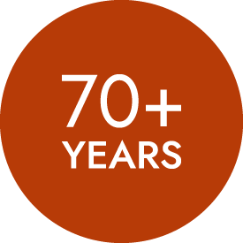 Over 70 years’ combined industry experience